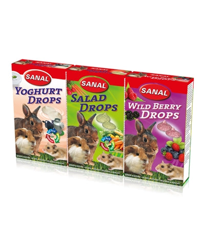 Sanal knaagdier 3-pack drops yogurt salad wild berry