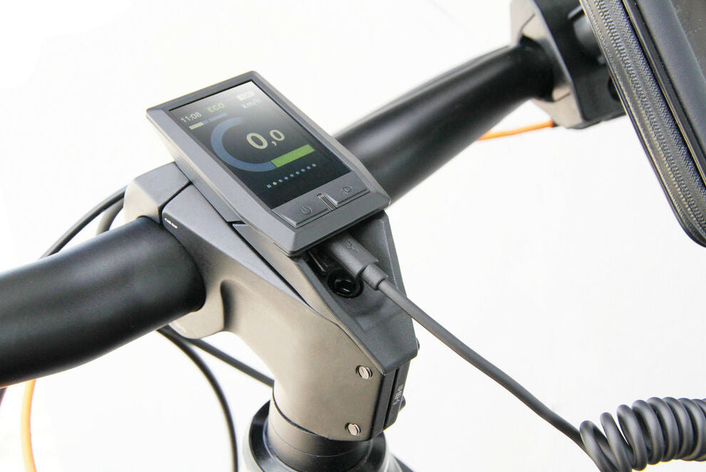 Lampa Ebike Spring Micro USB naar USB C spiraalkabel (25 tm 100 cm)