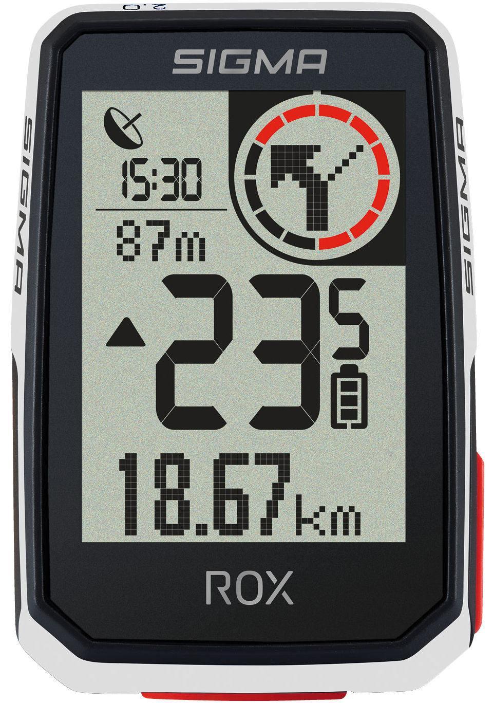 Sigma rox 2.0 gps zw met overclamp stuurhouder + usb-c oplaadkabel