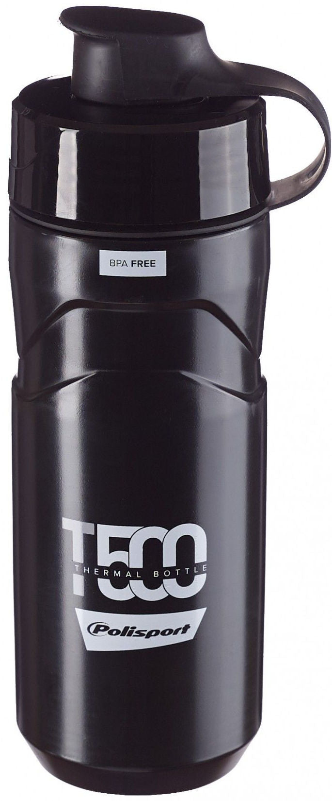 Gourde isotherme Polisport T500 - 500 à 650 ml - noire