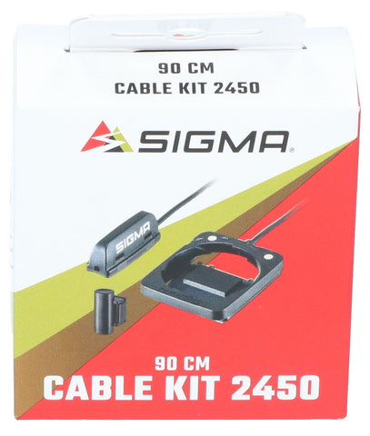 Support d'ordinateur de vélo Sigma 2450 avec aimant à rayons et câble de 90 cm