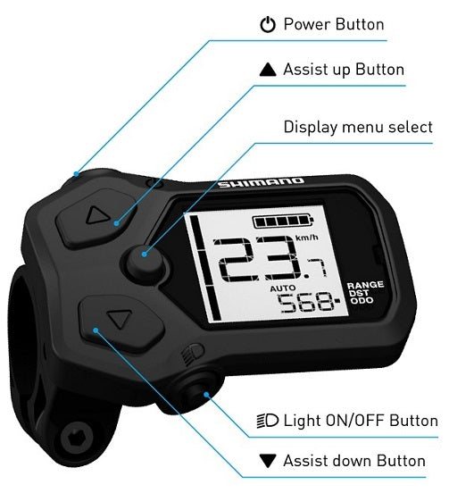 Shimano Steps display sc-en500 elektrische e-tube systeem