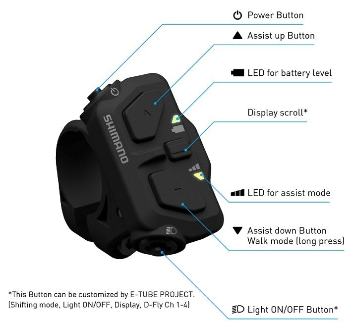Shimano Schakeleenheid (links) STEPS SW-EN600-L 22,2 mm klemming