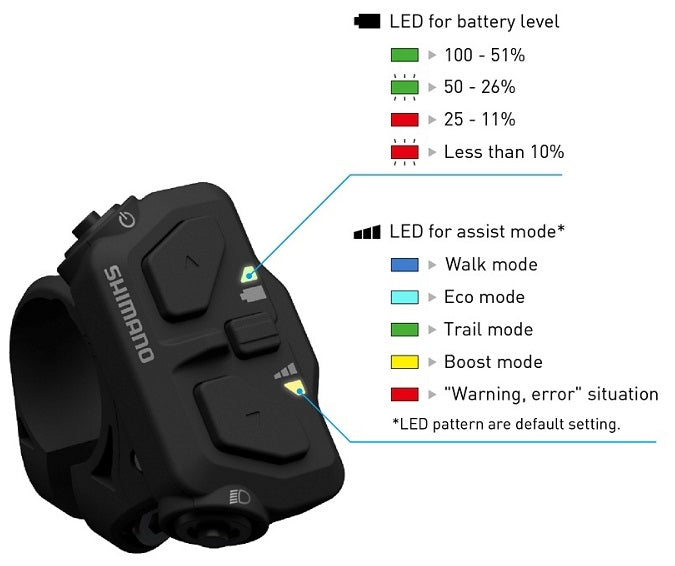 Shimano schakelknop sw-en600-l 22,2mm links