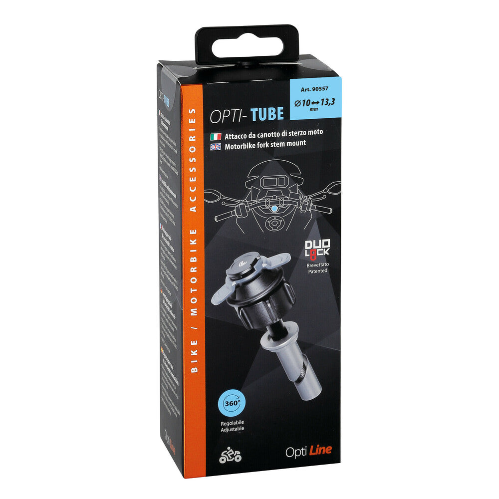 Opti Tube stuurbuisbevestiging voor motorfietsen - ø13,5-14,7 mm