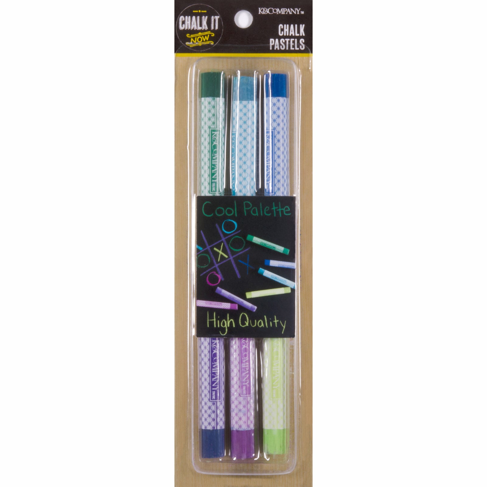 K company • pastelkrijt koele kleuren 6pcs
