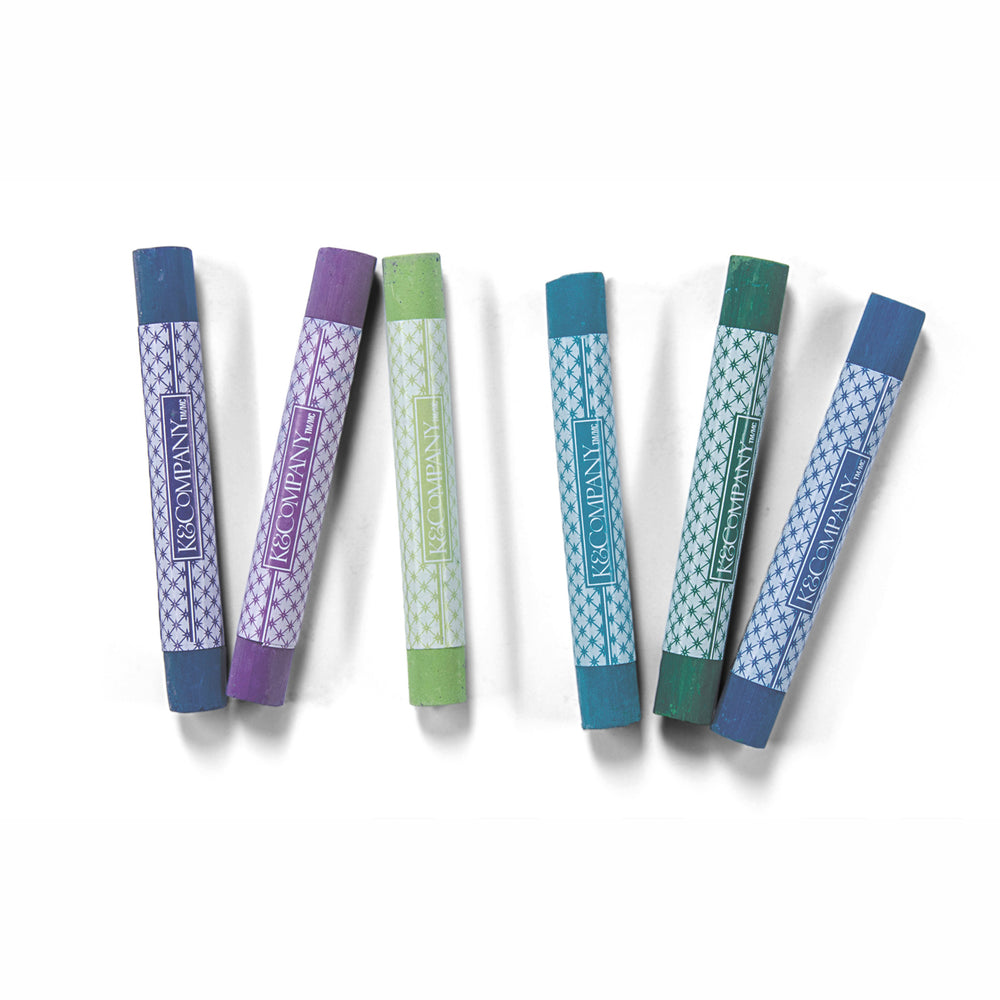 K company • pastelkrijt koele kleuren 6pcs