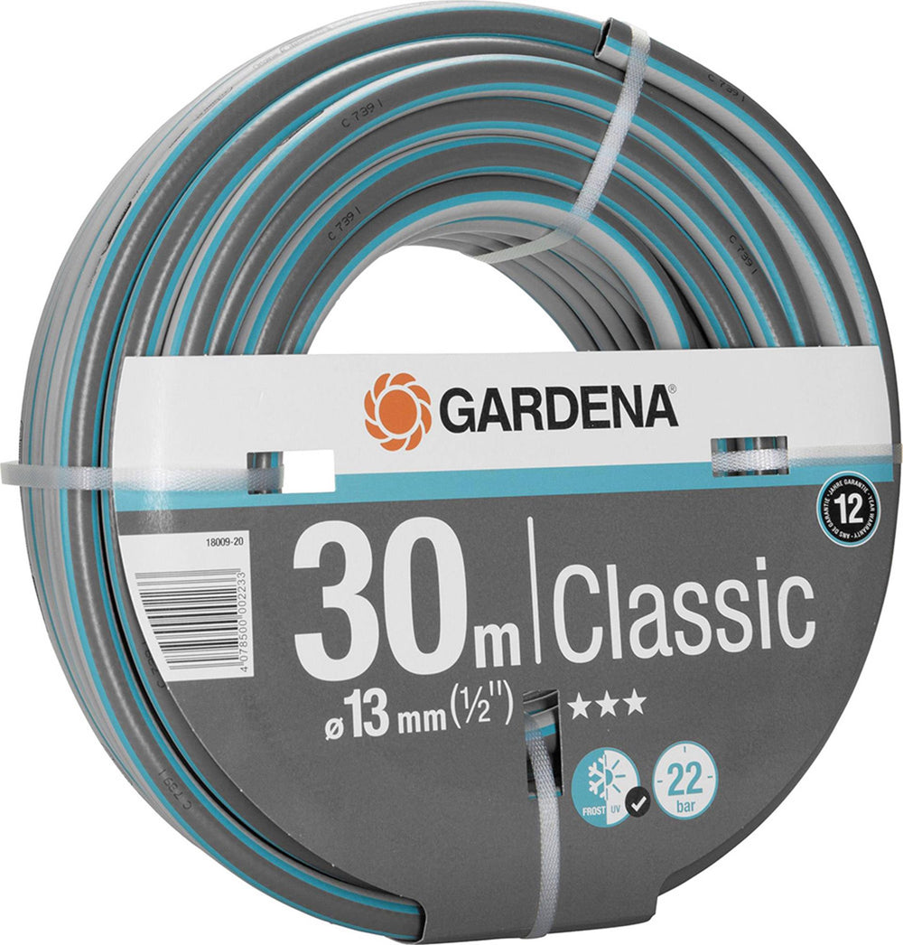 Gardena classic slang 13 mm (1 2 ) (grijs turquoise, 18009-20, 30 m)