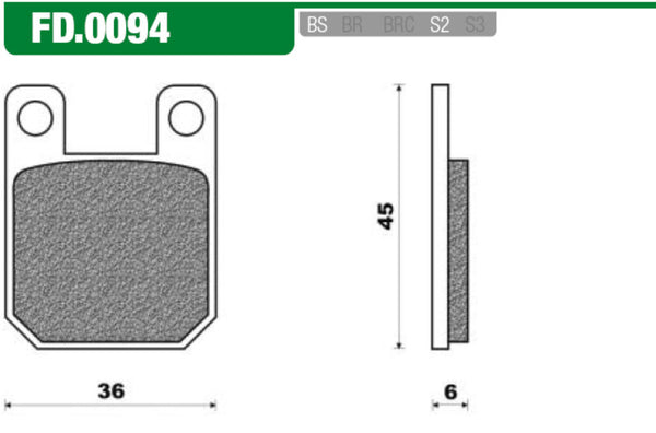 Newfren brake pad set fd0094