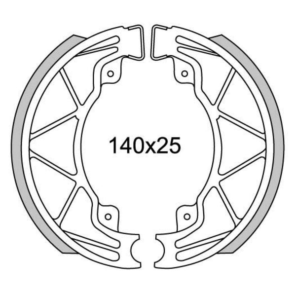 Newfren Brake Lining GF0268 Runner, Hexagon-125 180