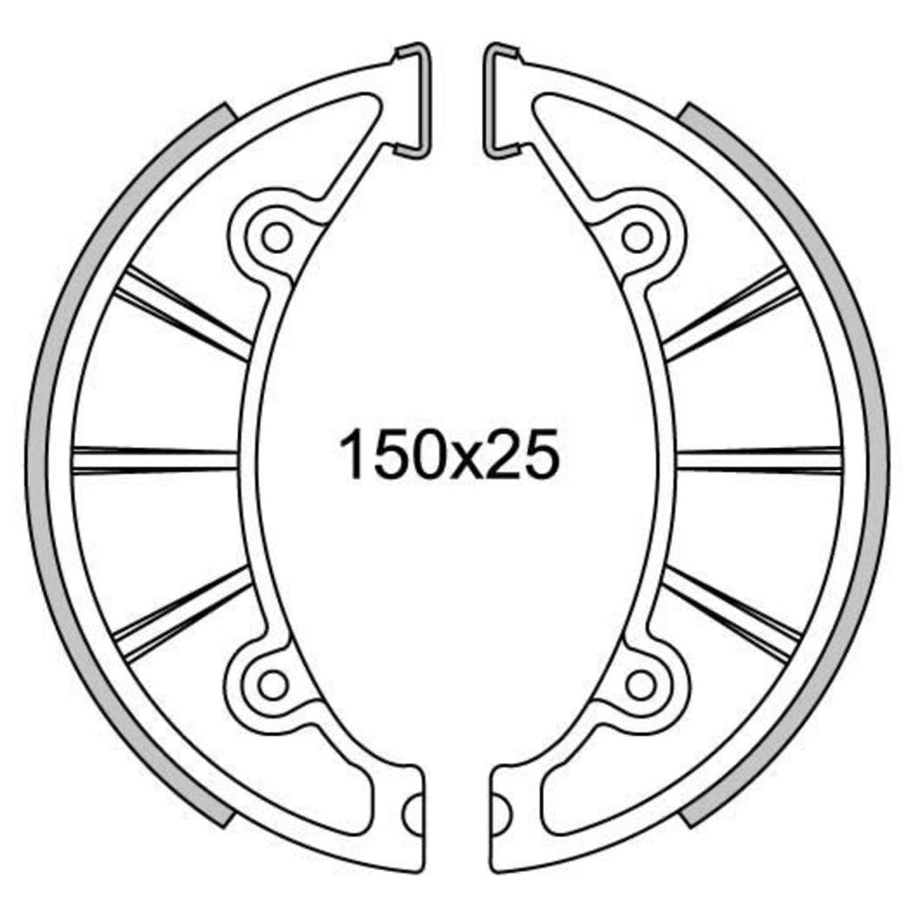 Newfren Remsegmentset GF1084 150mm voor grote naaf