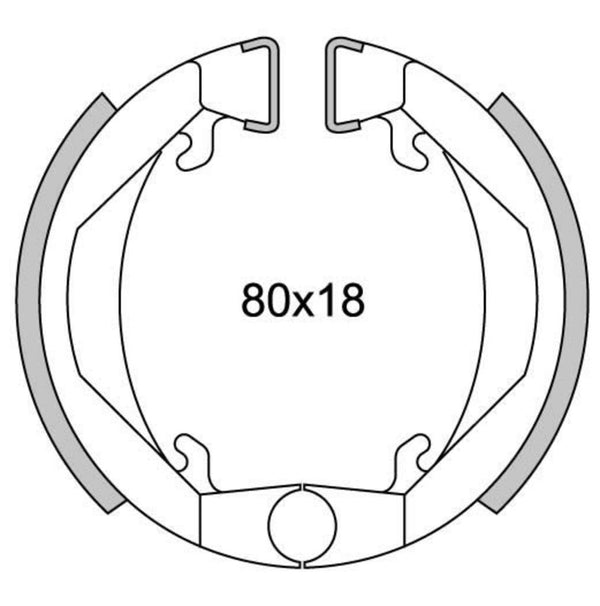 Newfren Brake Shoe Set GF1143 Maxi Camino ø80mm