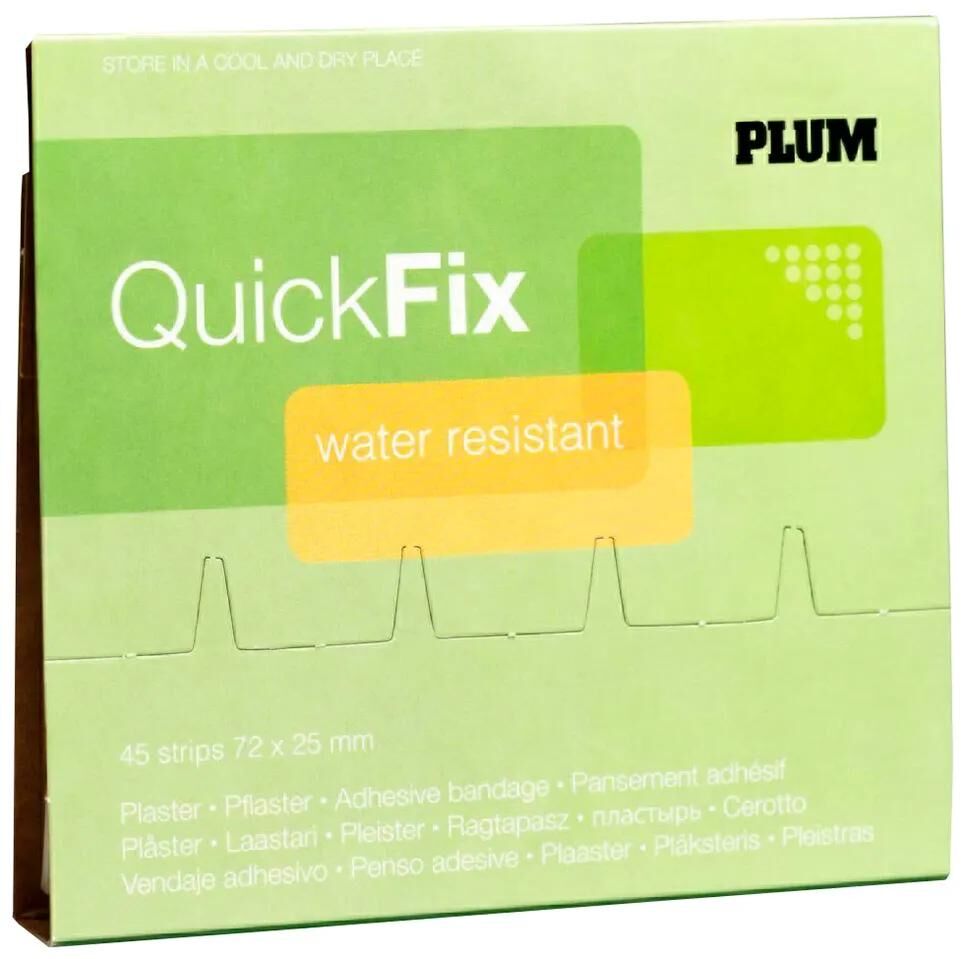 Plum pflaster quickfix water resistant plaster waterproof 45 pcs refill pack