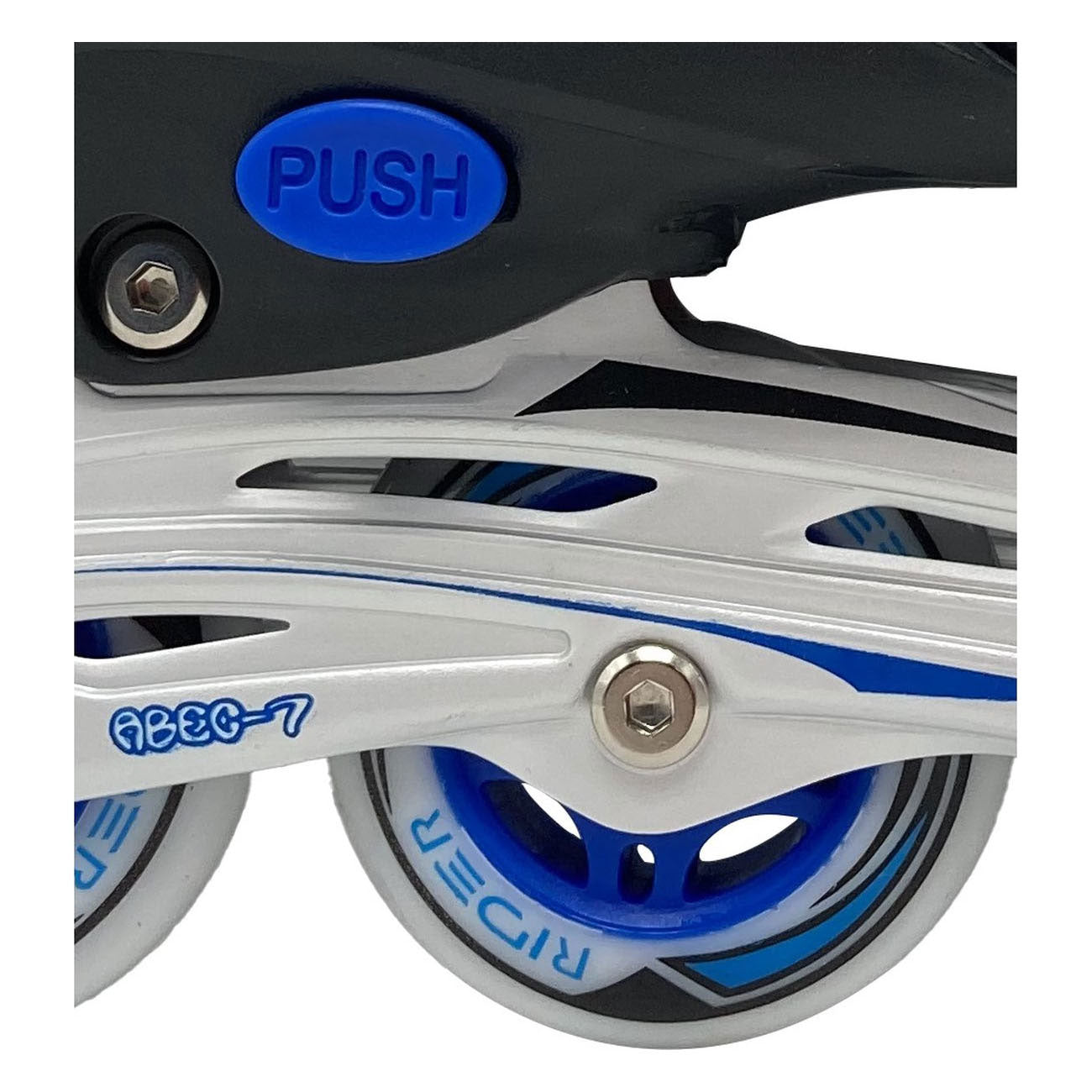 Street rider skeelers blauw zwart, maat 33-36