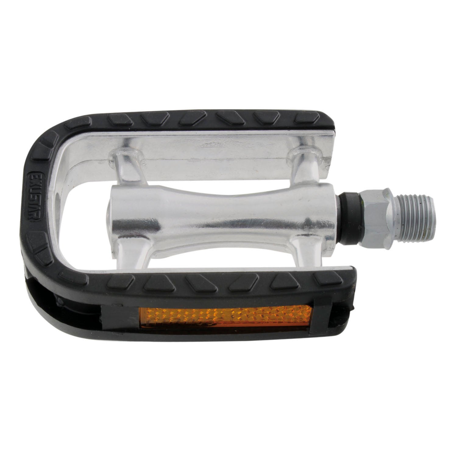 Pedaalset Exustar antislip aluminium - zwart