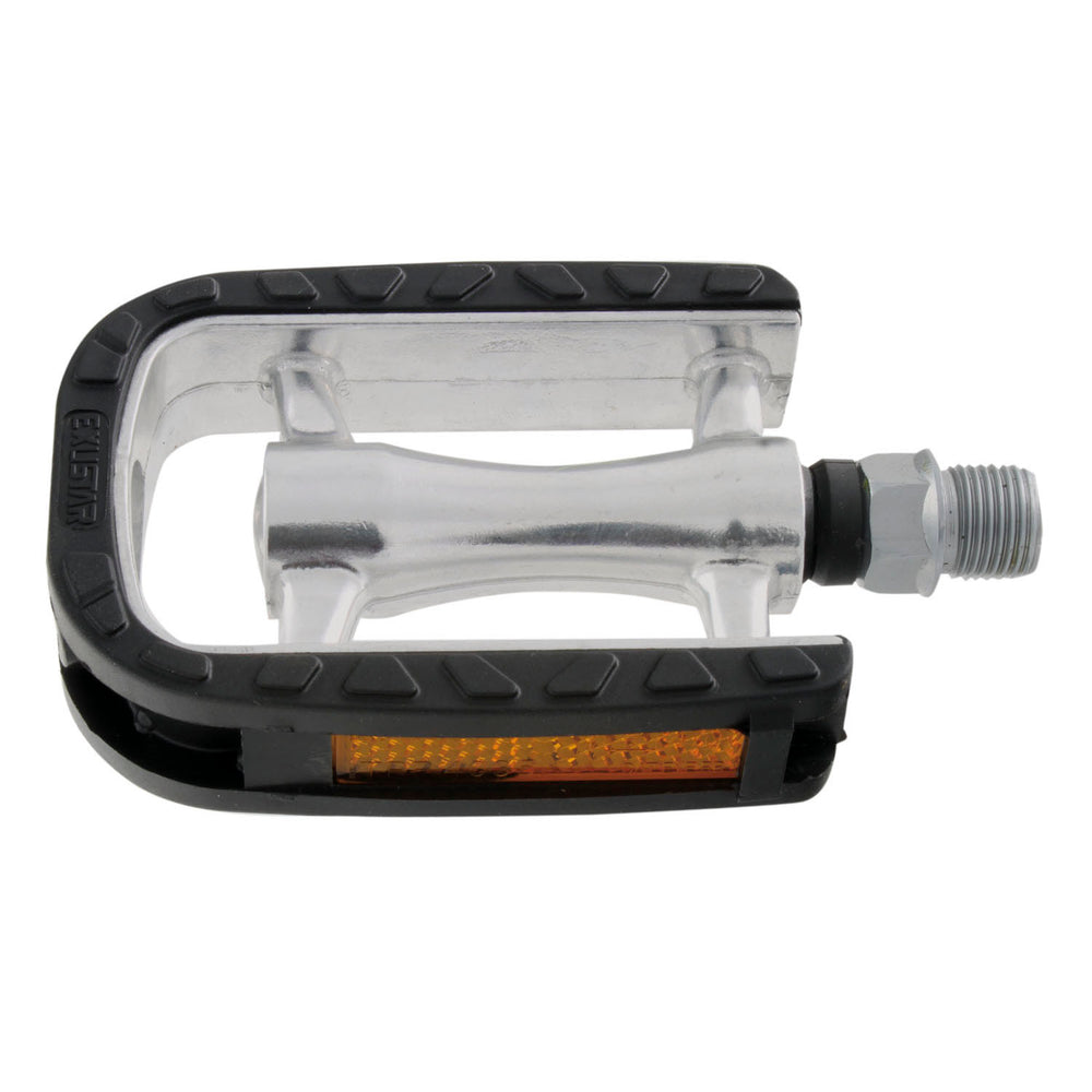 Pedaalset Exustar antislip aluminium - zwart