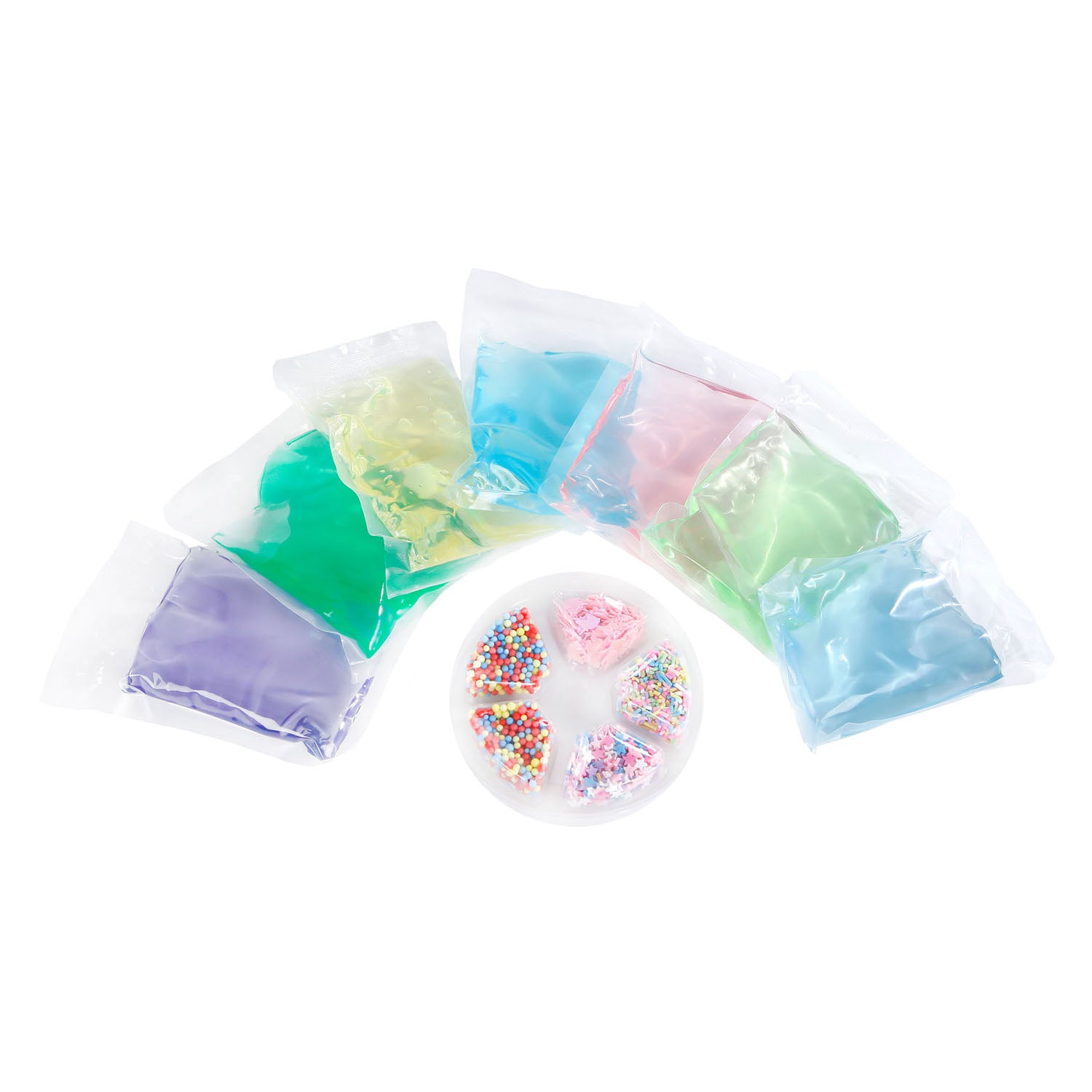 Mix je eigen eenhoorn stopverf met glitter en kralen, 700gram