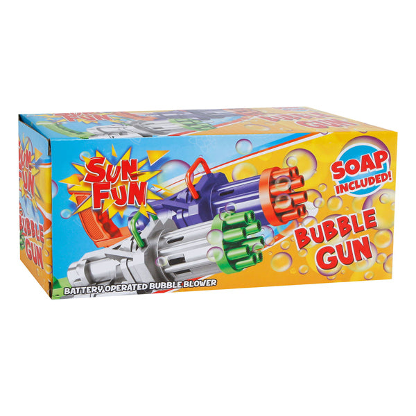 Sun fun xxl bubble gun - bellenblaas pistool - inclusief sop - groen - bellenblaasmachine - bellenblaas machine