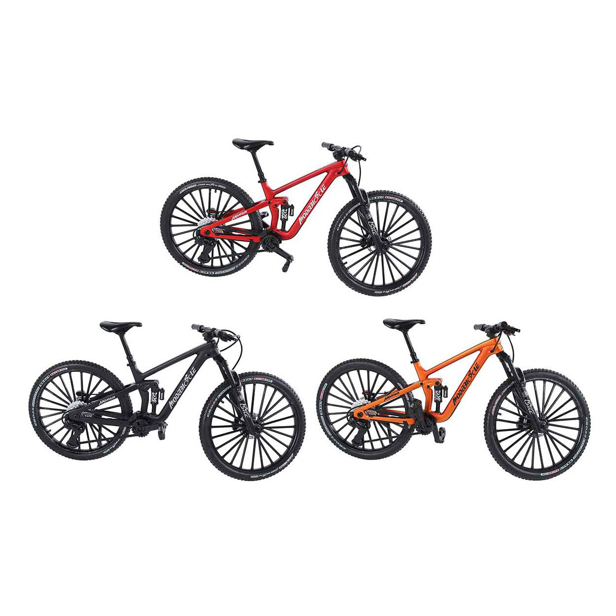 Mountainbike die-cast kleur, 20,5cm