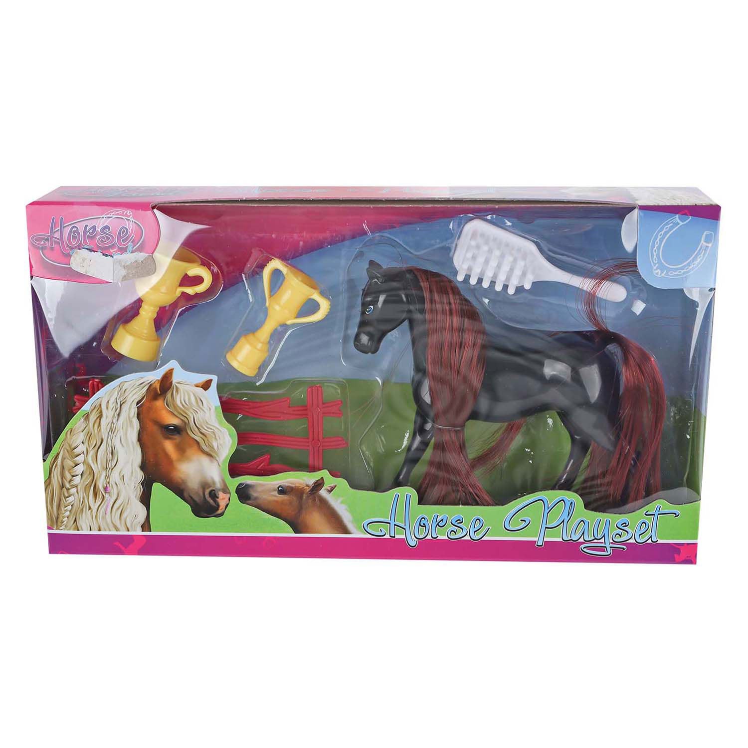 Paardenvrienden speelfiguur paard met bekers