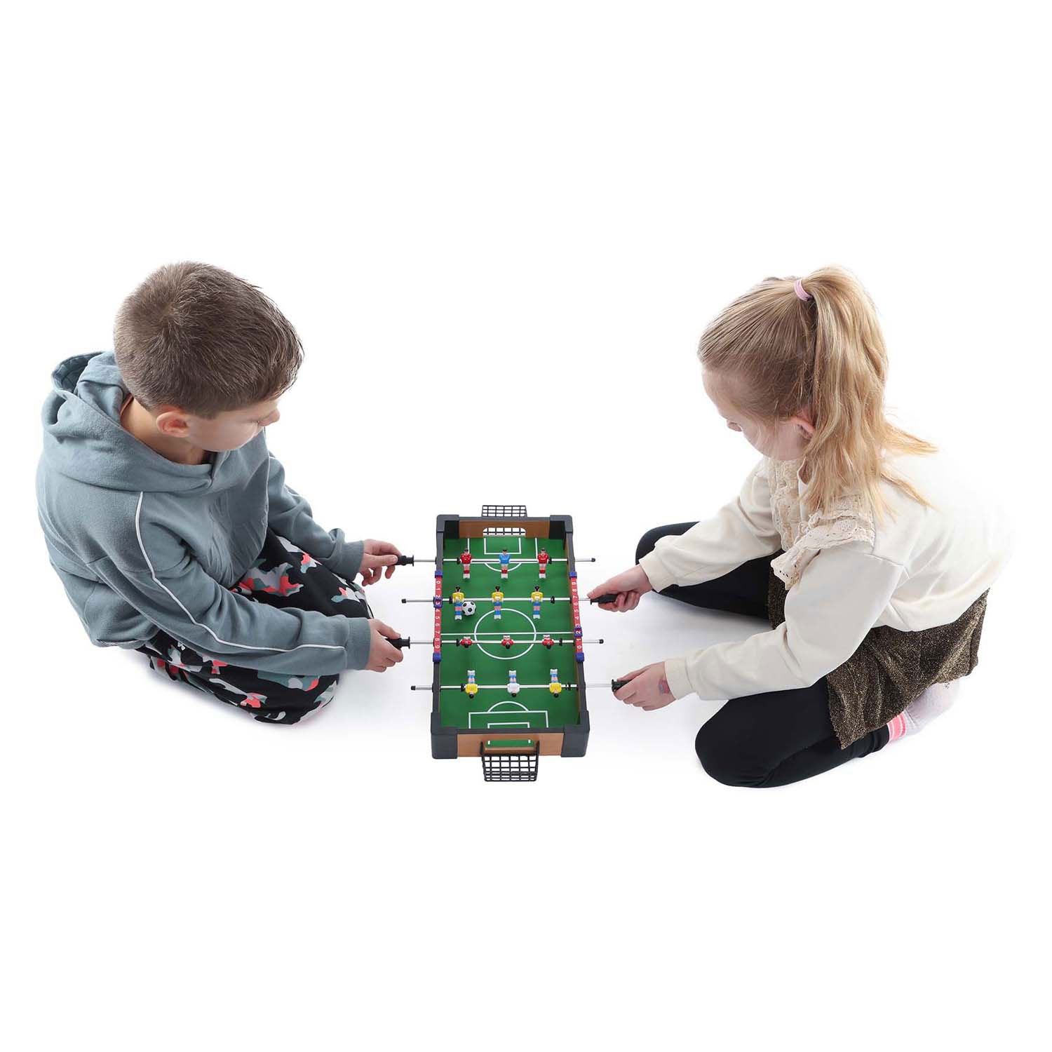 Speel vandaag tafel voetbaltafel met 2 ballen
