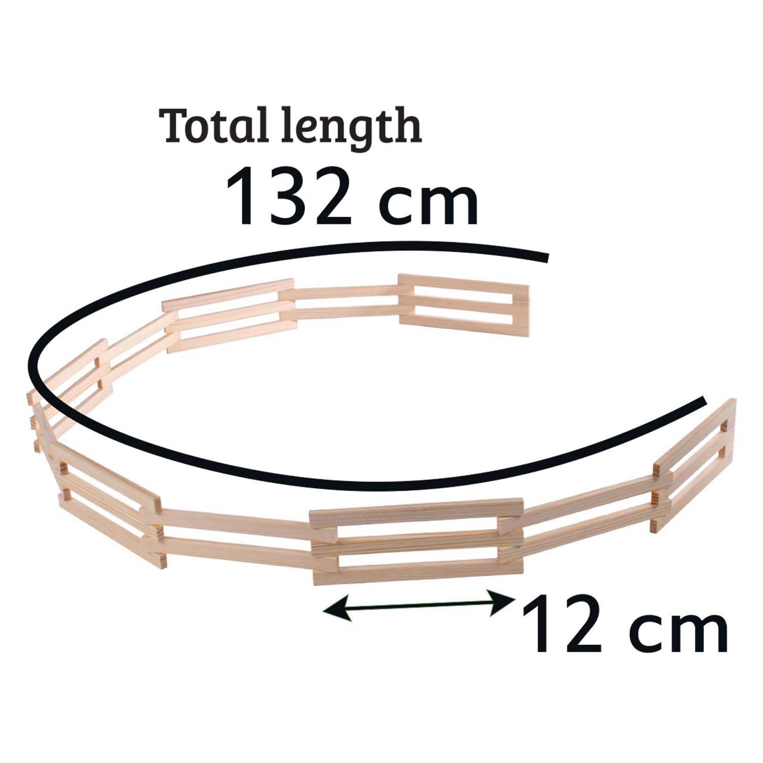 Kinderglobe houten omheining 1:32, 132cm