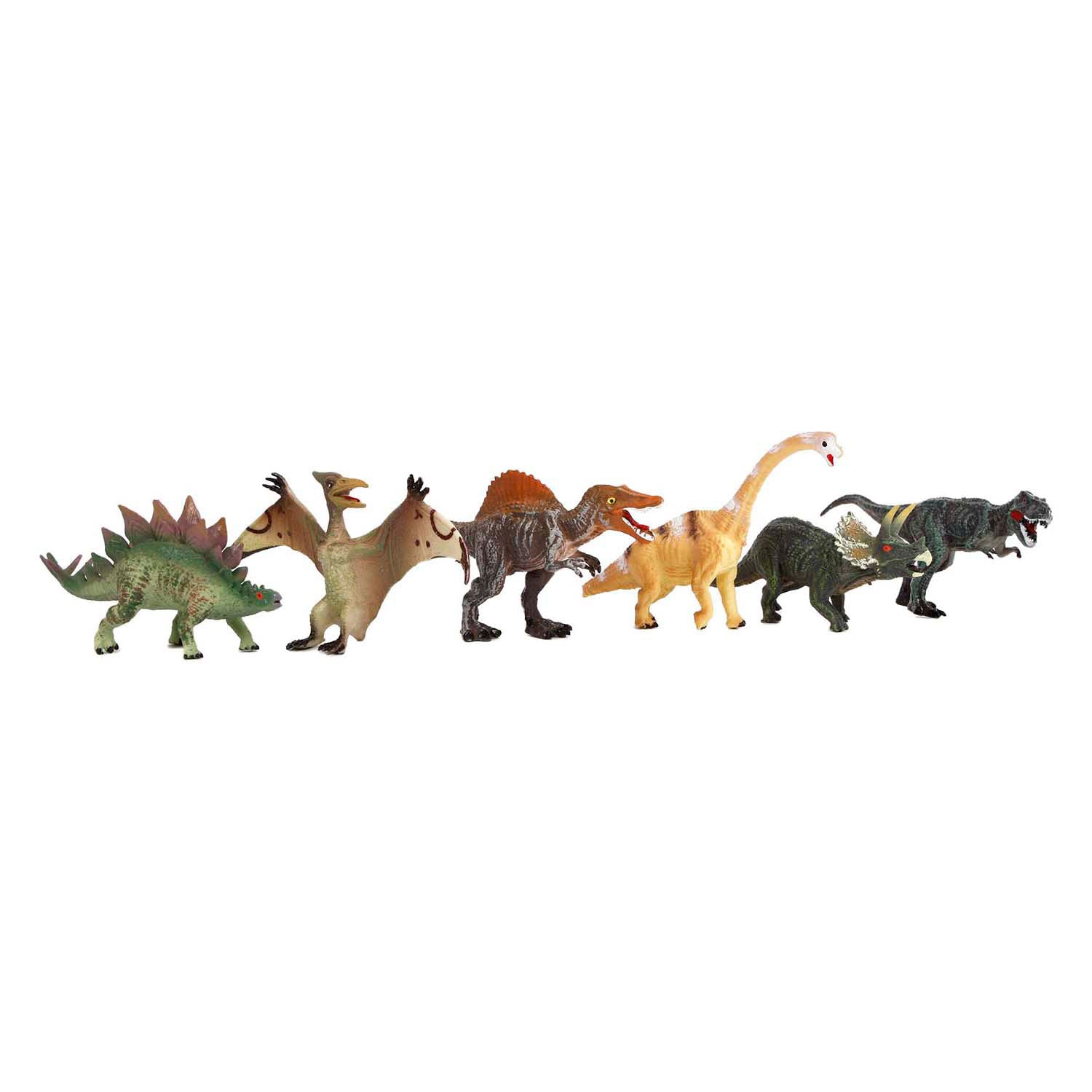 Dinoworld fossiele hakken puzzel met extra dinosaurus figuur