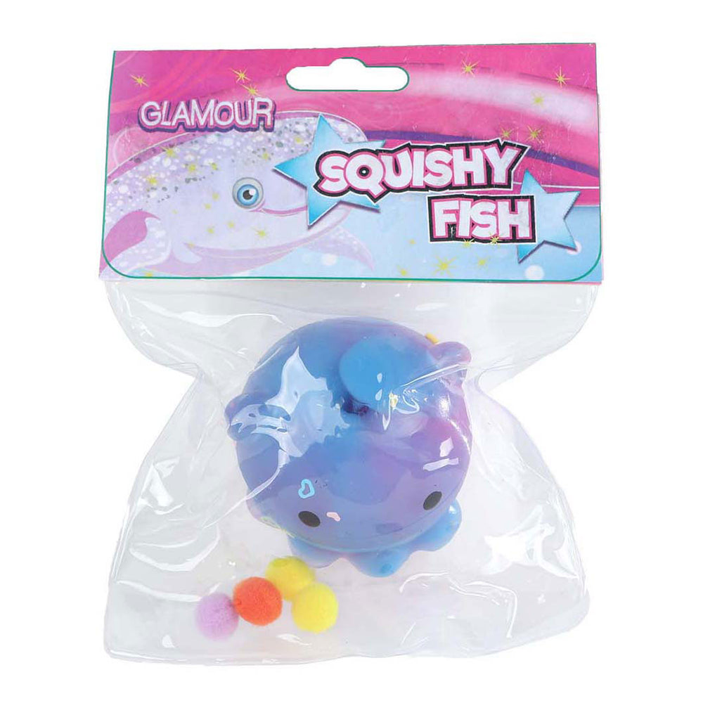 Glamour squishy walvisje met glitters