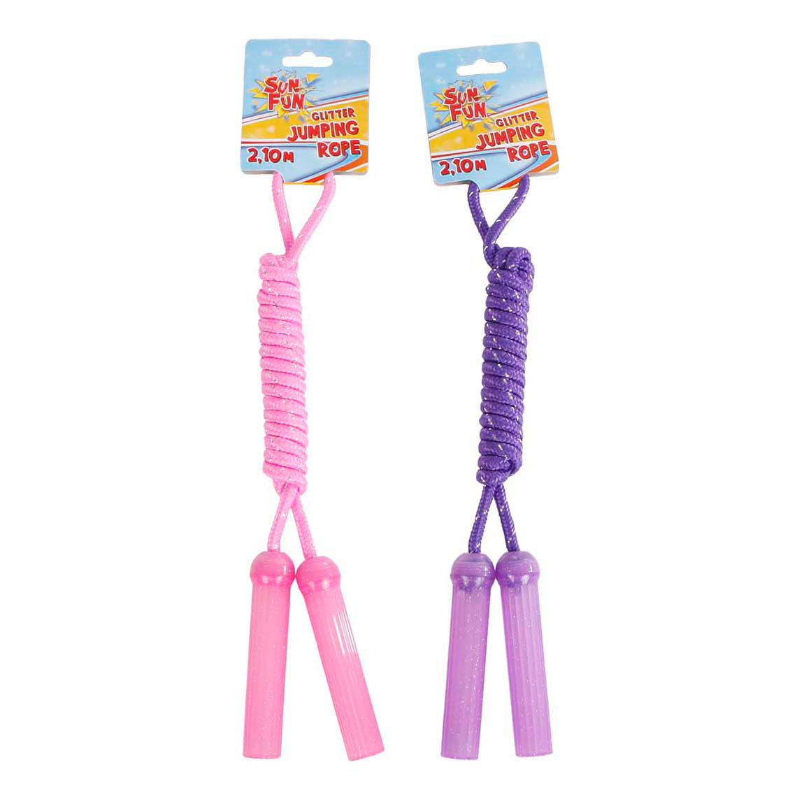 Zonpret glitterspringtouw, 2,10m