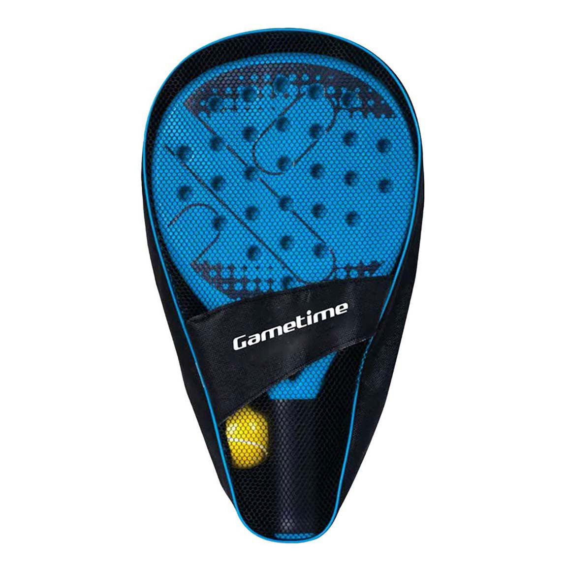 Gametime padelset van 2 rackets met bal in opbergtas, 3dlg.