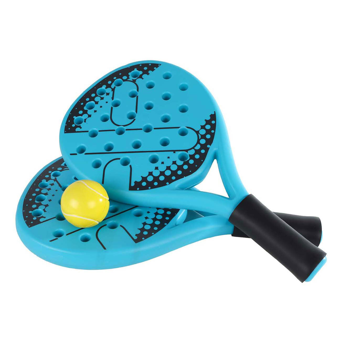 Gametime padelset van 2 rackets met bal in opbergtas, 3dlg.