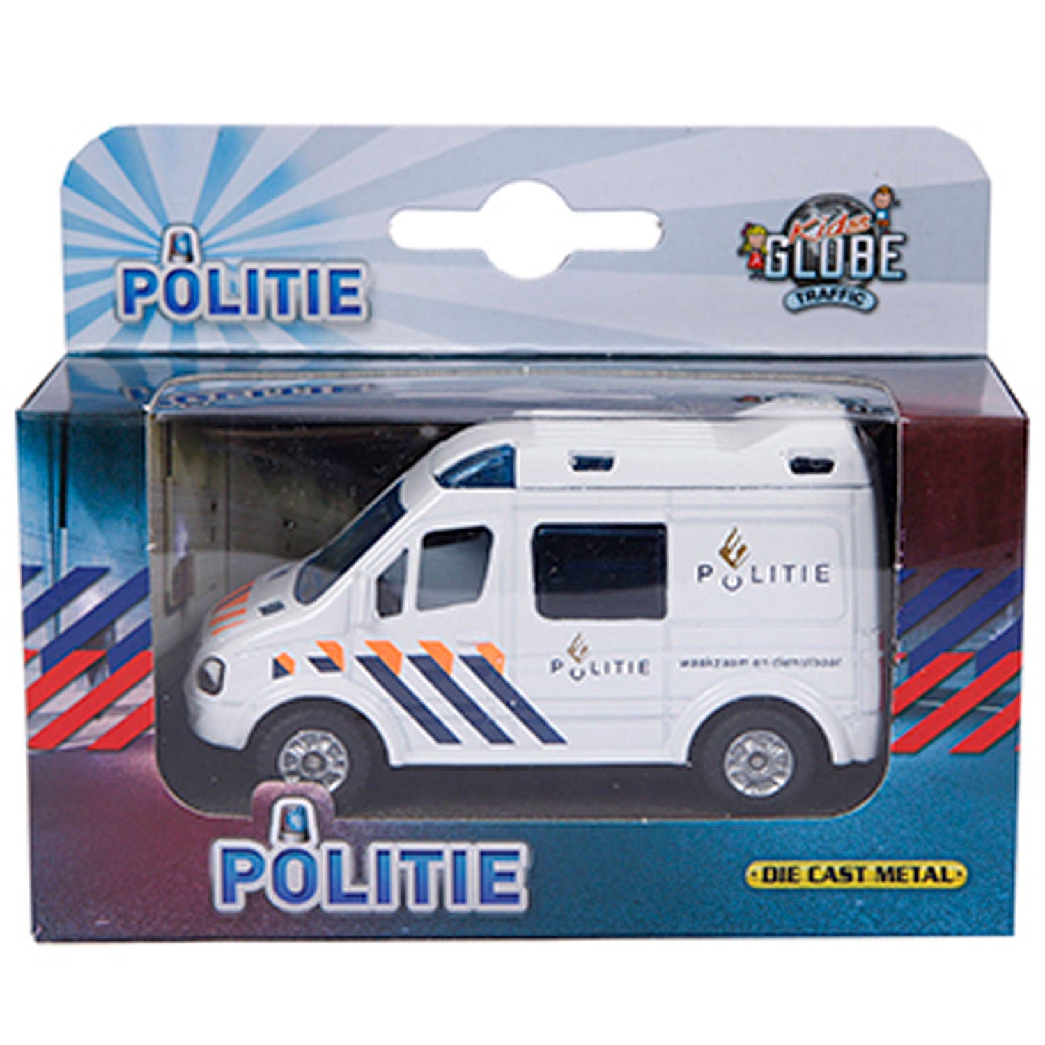 Kinderbol Gegoten Politieauto NL, 8cm