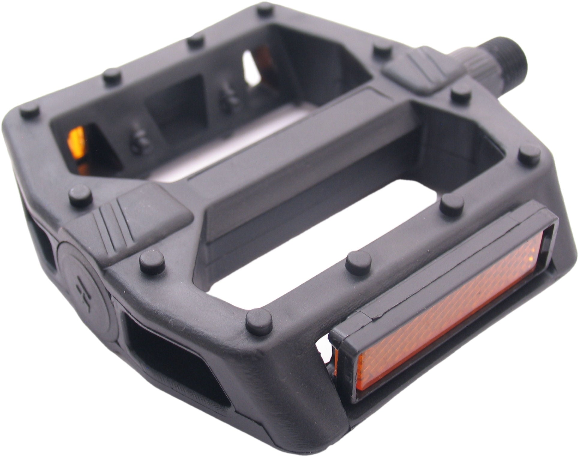 Edge pedaalset bmx breed kunststof zwart