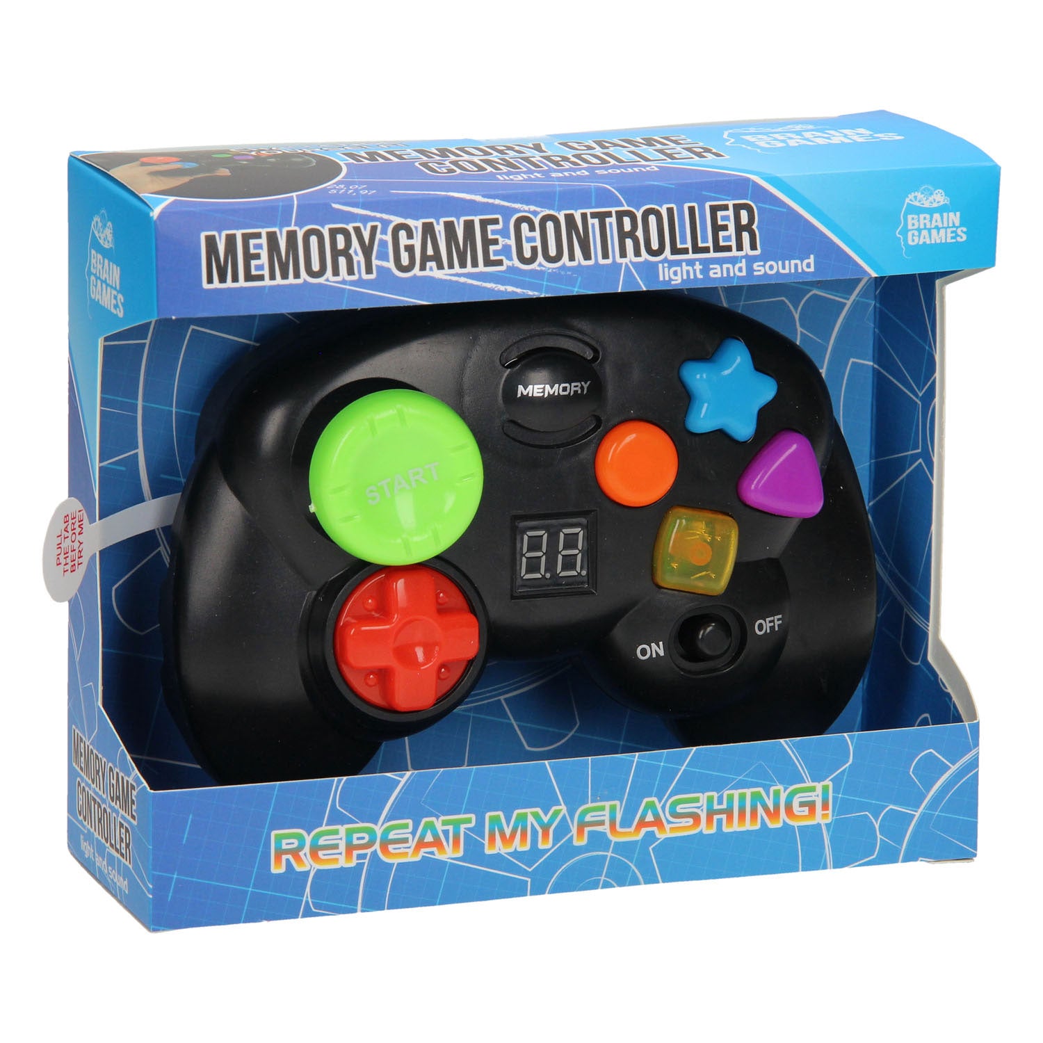 Brain Games Gamecontroller Memo met Licht en Geluid