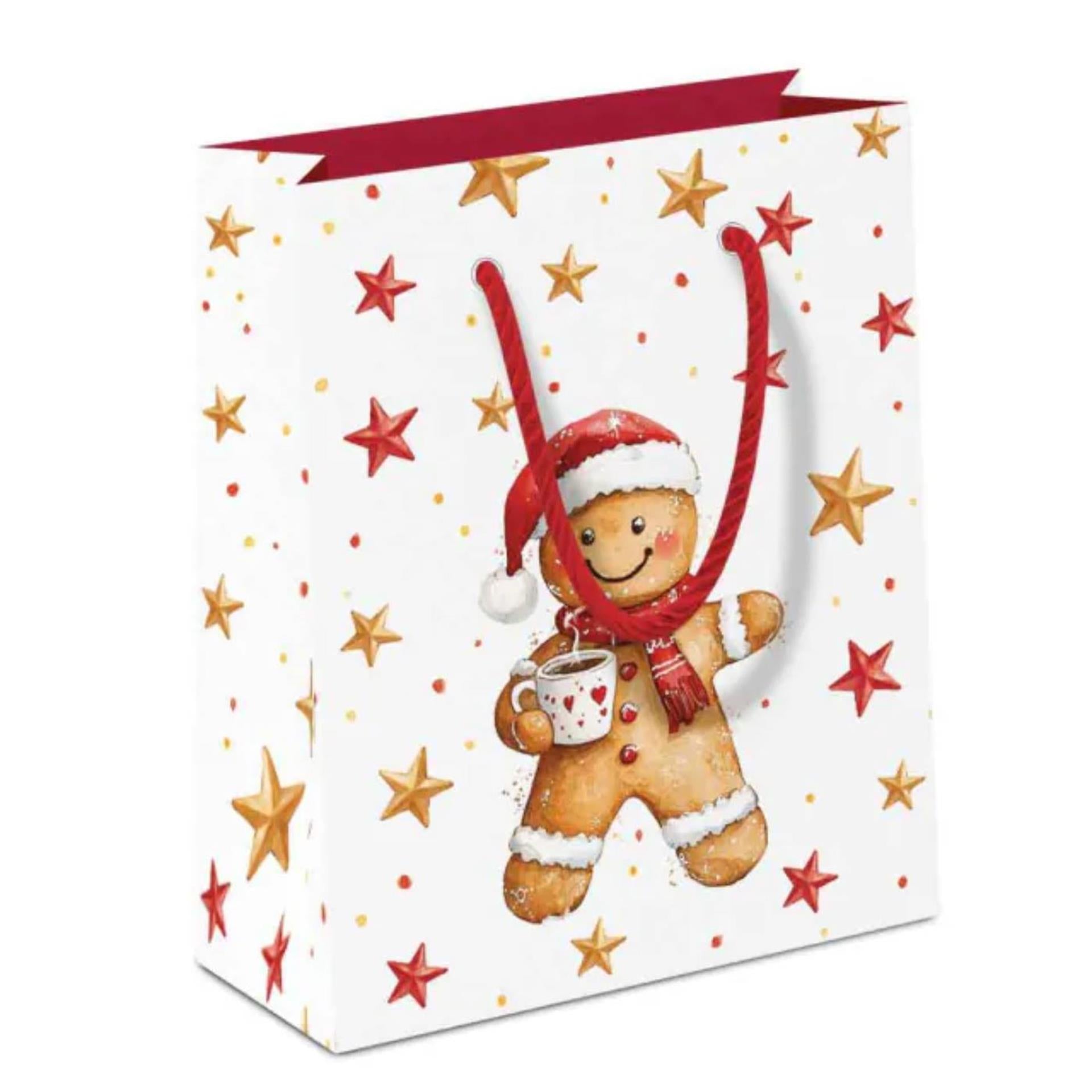 Ambiente giftbag cocoa en cookie 22,5x17x9cm papier pak a 20 stuks