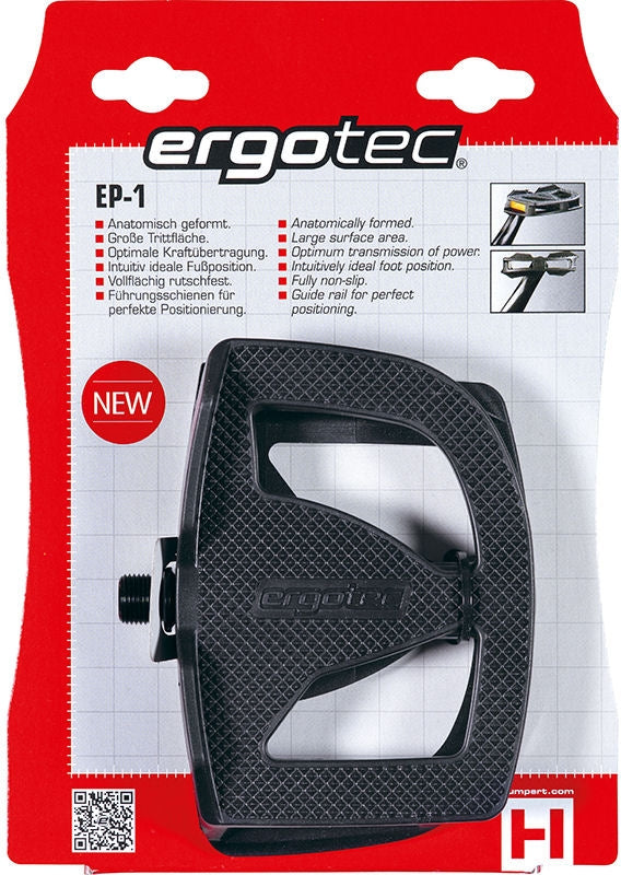 Pedaalset Ergotec EP-1 anti-slip- zwart