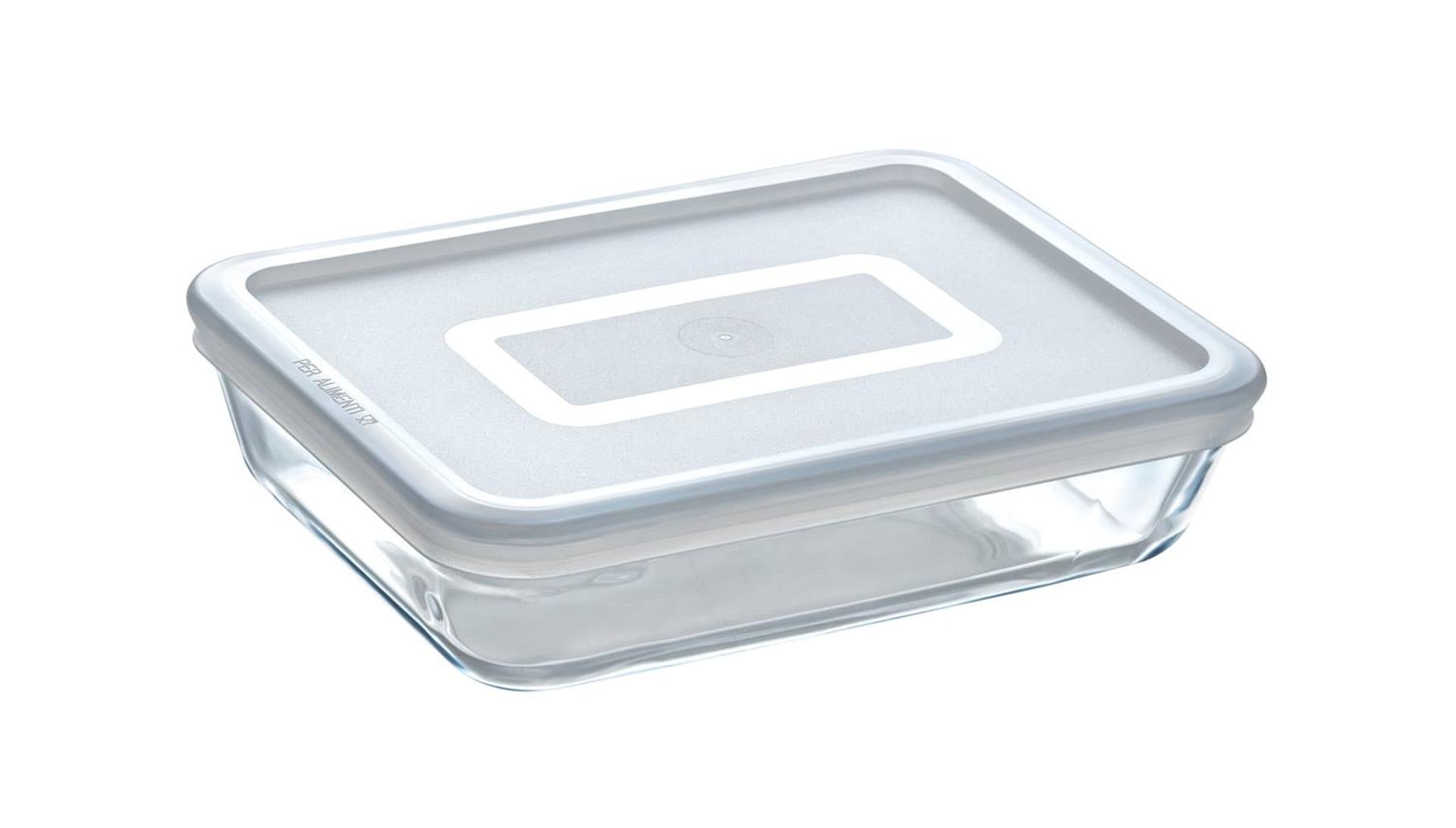 Pyrex schaal met kunststof deksel 0.8l