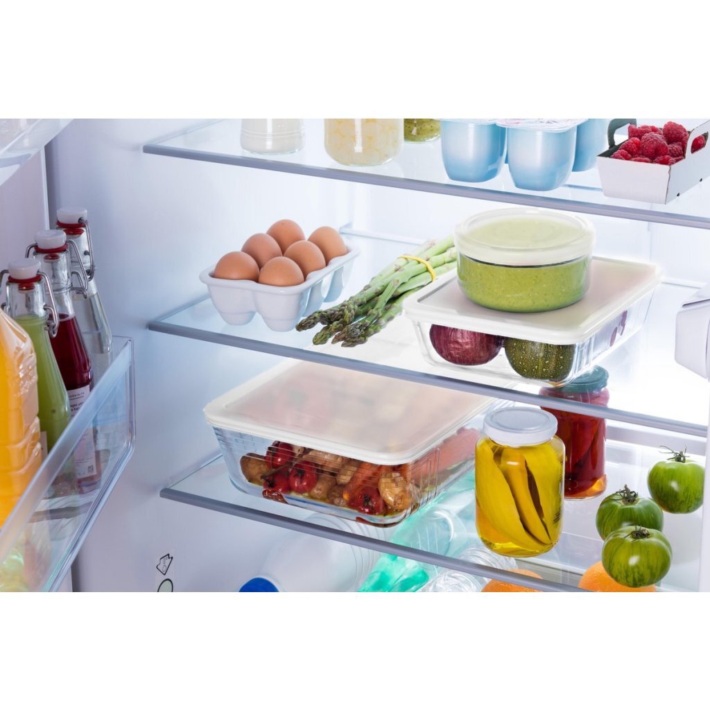 Pyrex kok vriesovenschaal 19 x 14 cm met vershouddeksel