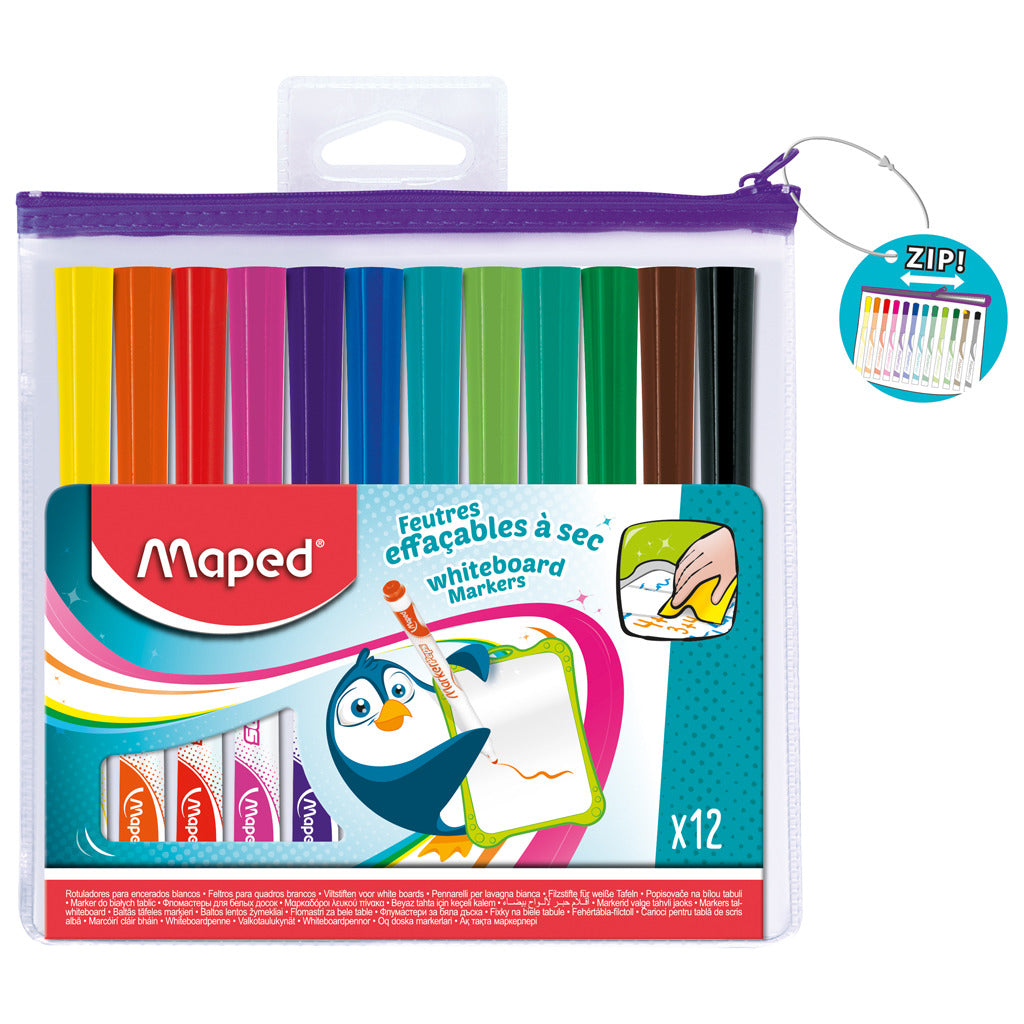 Maped whiteboard stiften 12 kleuren