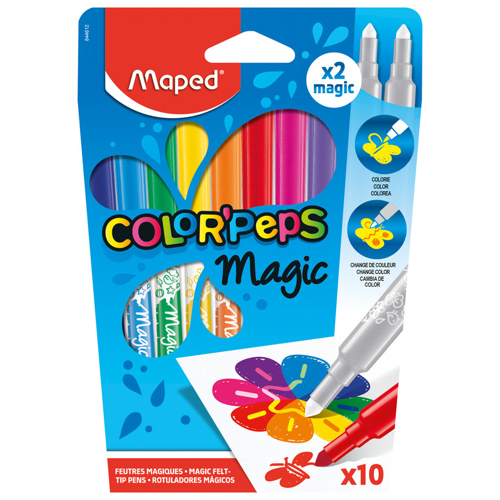 Maped viltstiften 8 kleuren + 2 magie