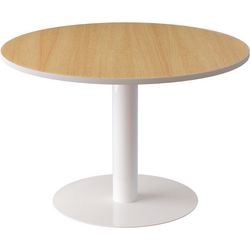 Ronde tafel paperflow easyoffice melamine, staal beuken