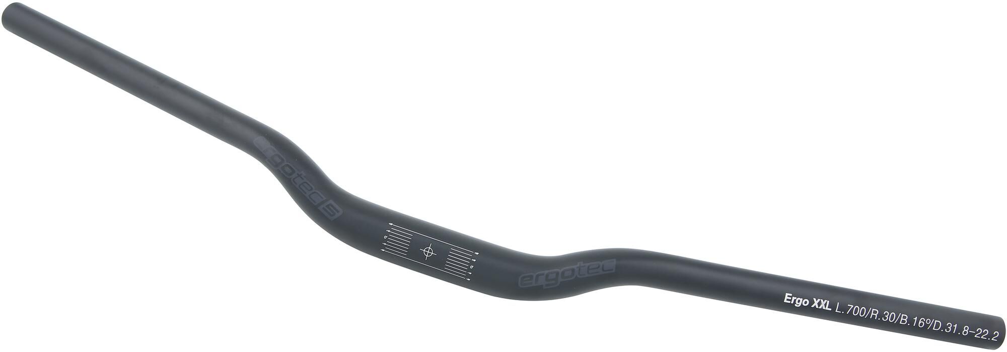 Ergotec Stuurbocht Ergo XXL 31,8mm 700mm mat zwart