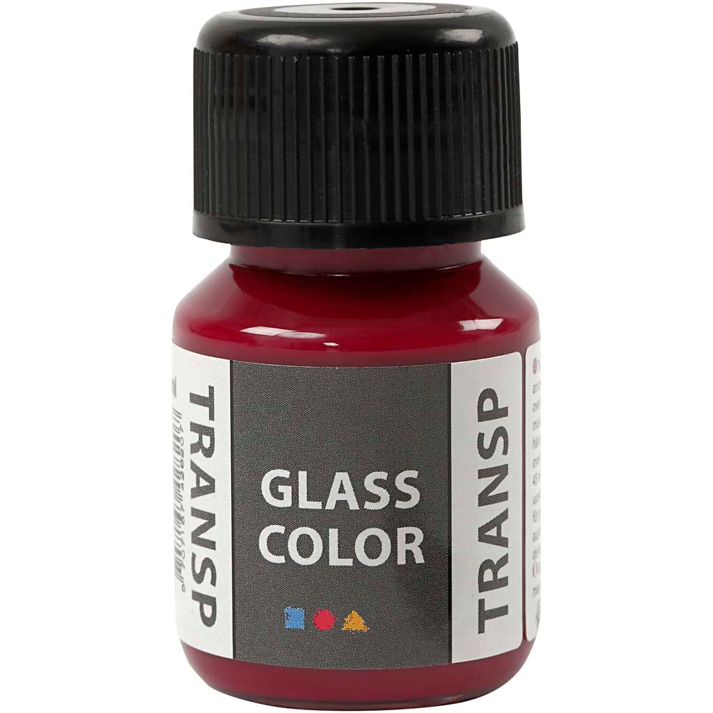 Creativ company glass color transparent, roze, 30 ml 1 fles