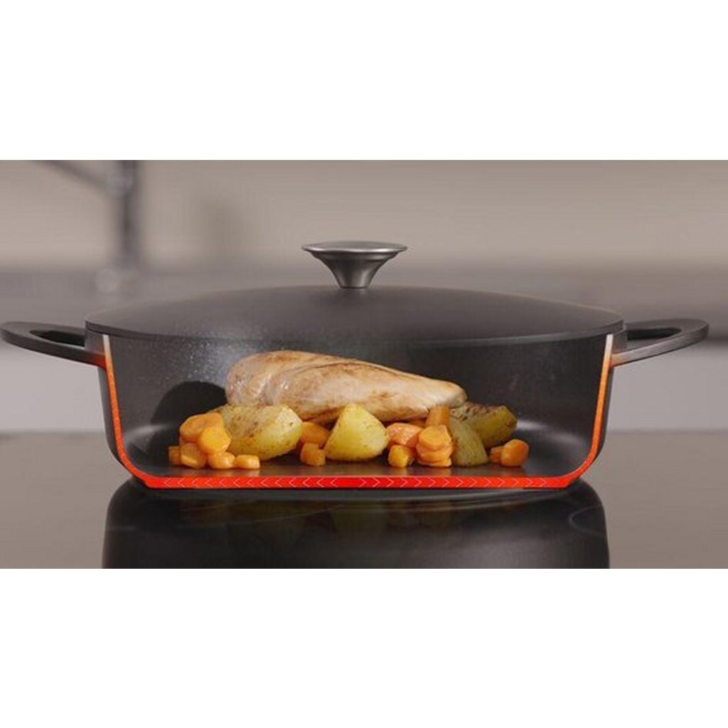 Tefal kookgerei tefal trattoria stoofpan 28 cm zwart