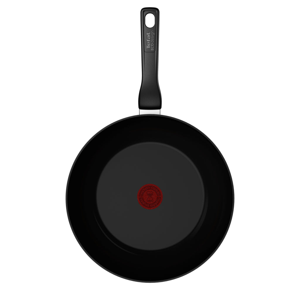 Tefal kookgerei tefal renew zwarte wokpan 28 cm zwart