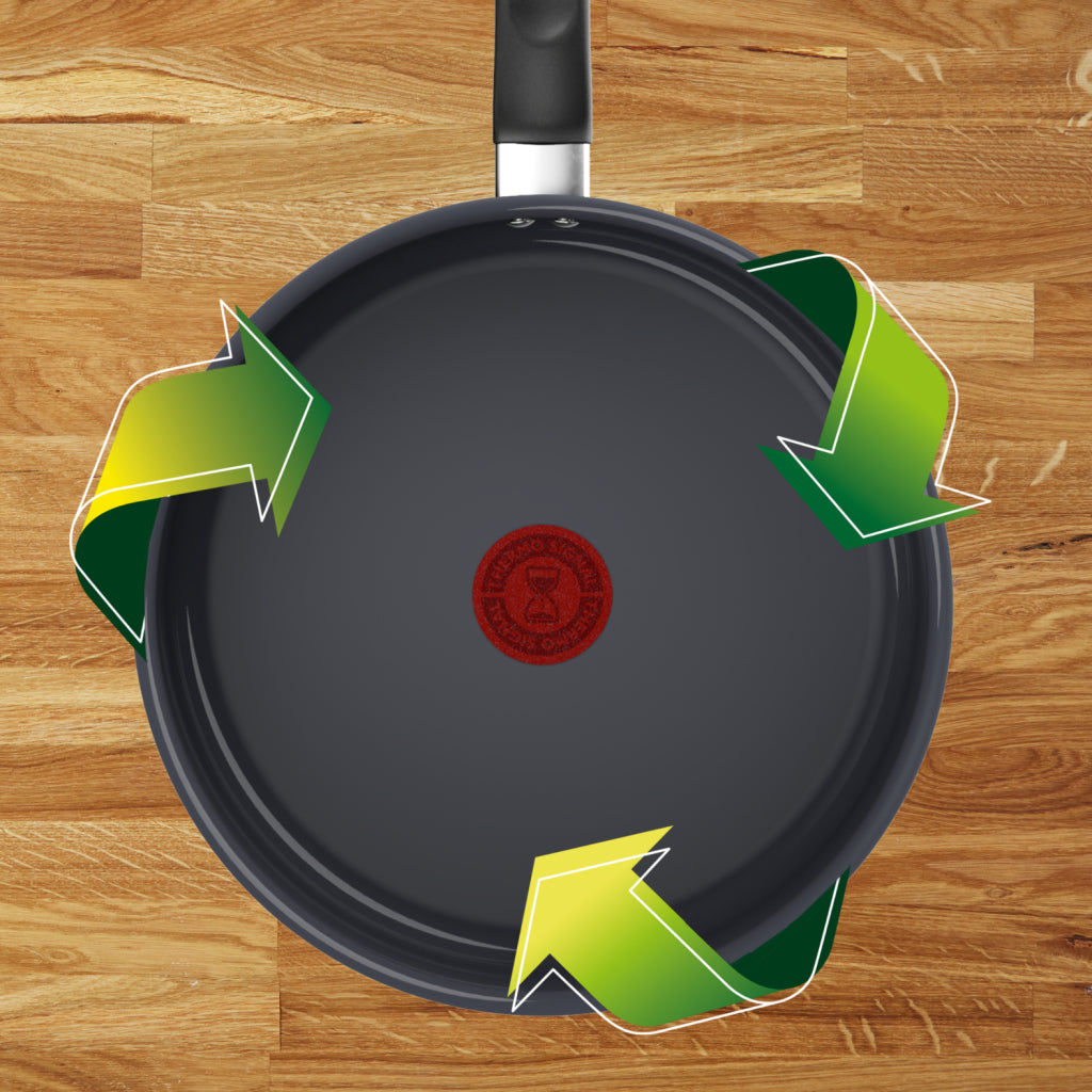 Tefal kookgerei tefal cook change keramische hapjespan 24 cm pfas-vrij met deksel keramische antiaanbaklaag geschikt voor inductie