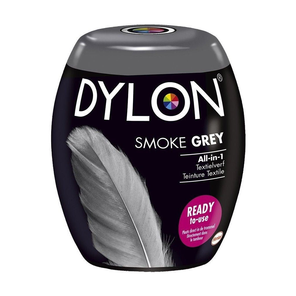 Basic dylon machinewas textielverf smoke grijs 350 gr