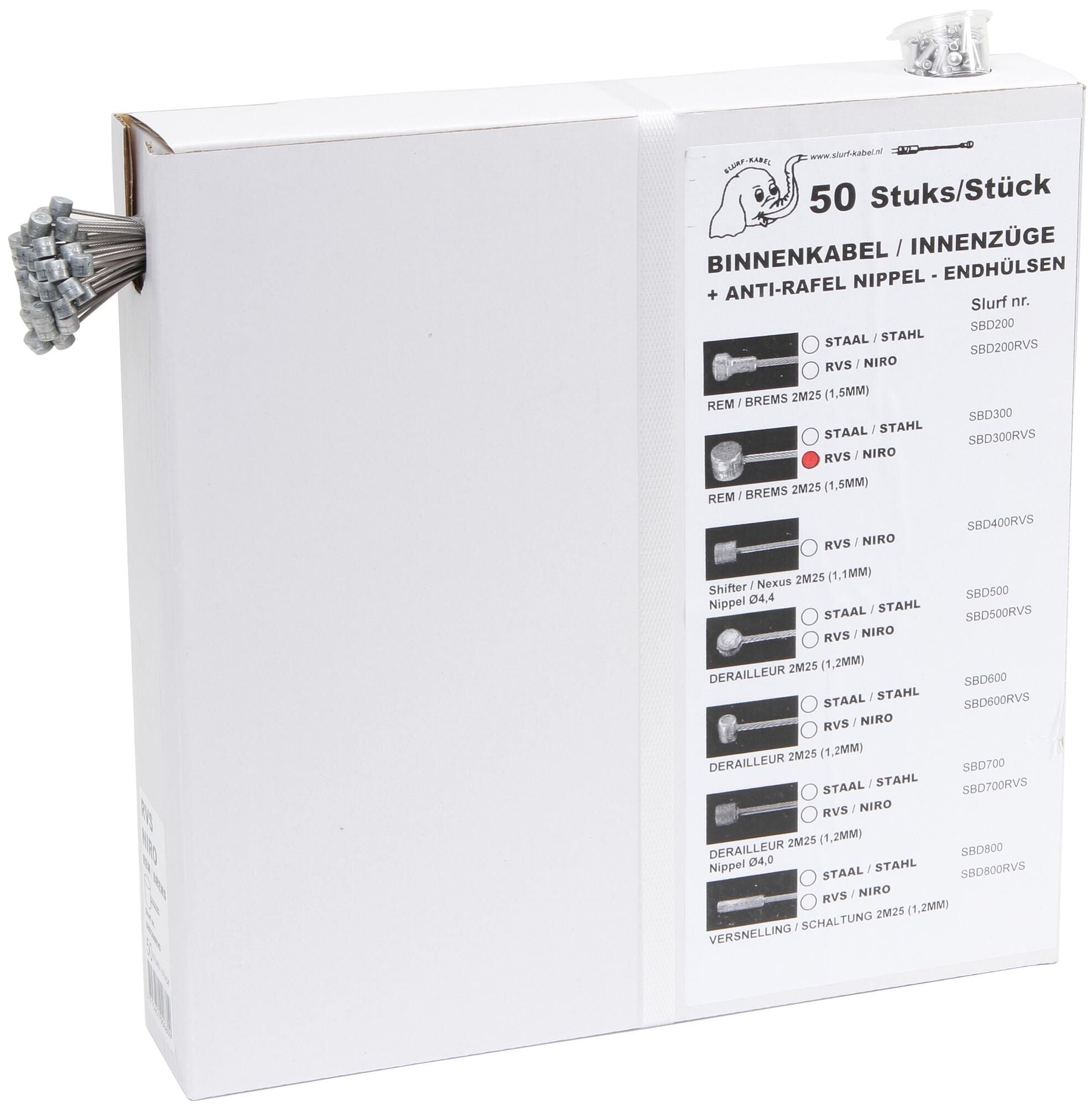 Slurf rembinnenkabel inner br.cab. stt 50psc.