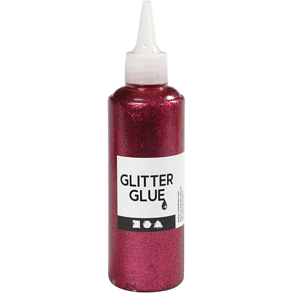 Creativ company glitterlijm, roze, 118 ml 1 fles