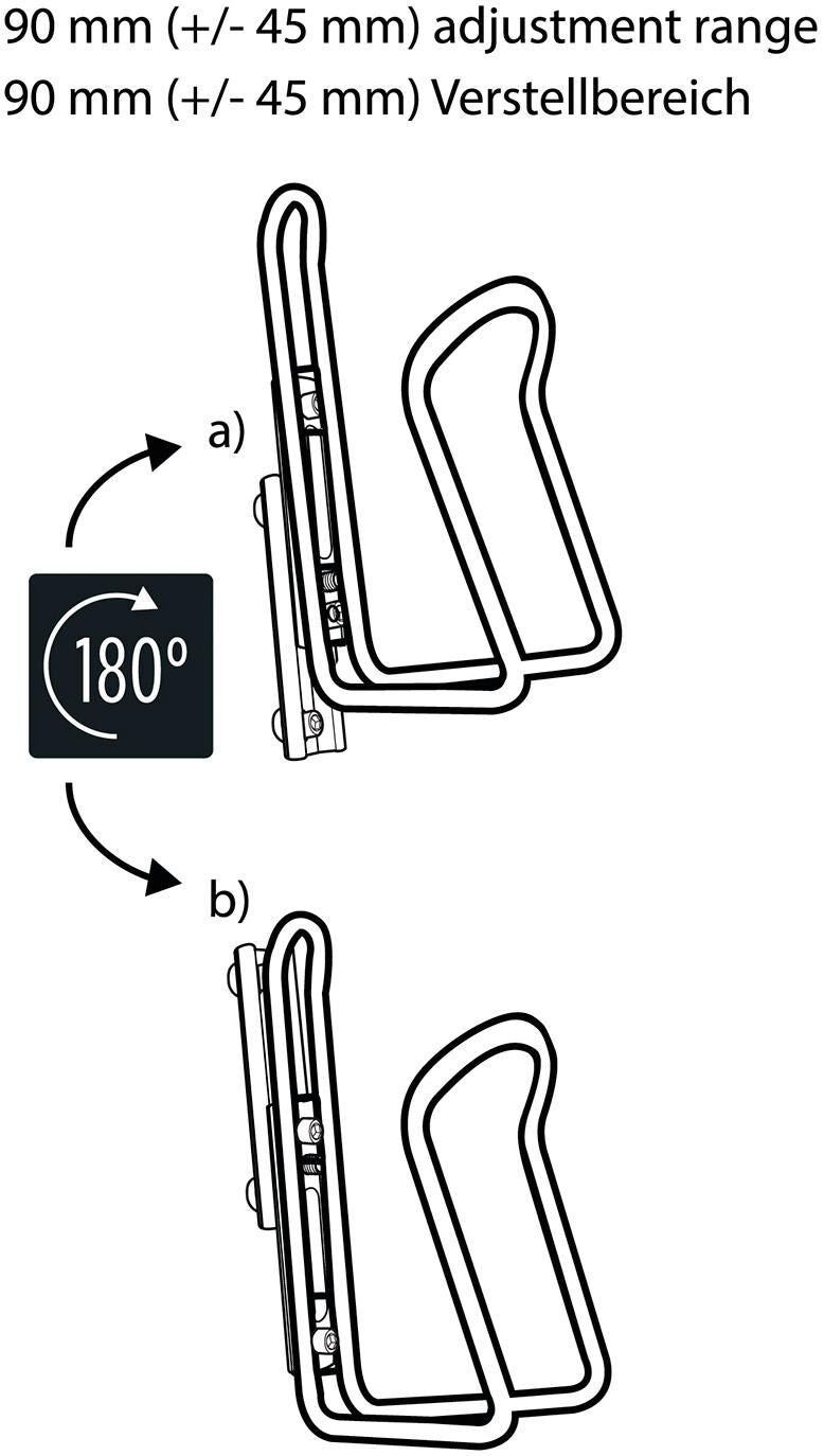 M-wave bidonhouder adapter ada slide bot.cage adapter ada slide black